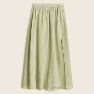J.Crew Long Side Slit Soft Gauze Maxi Skirt